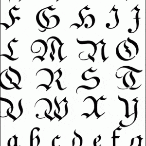 Dutch Script Alphabet